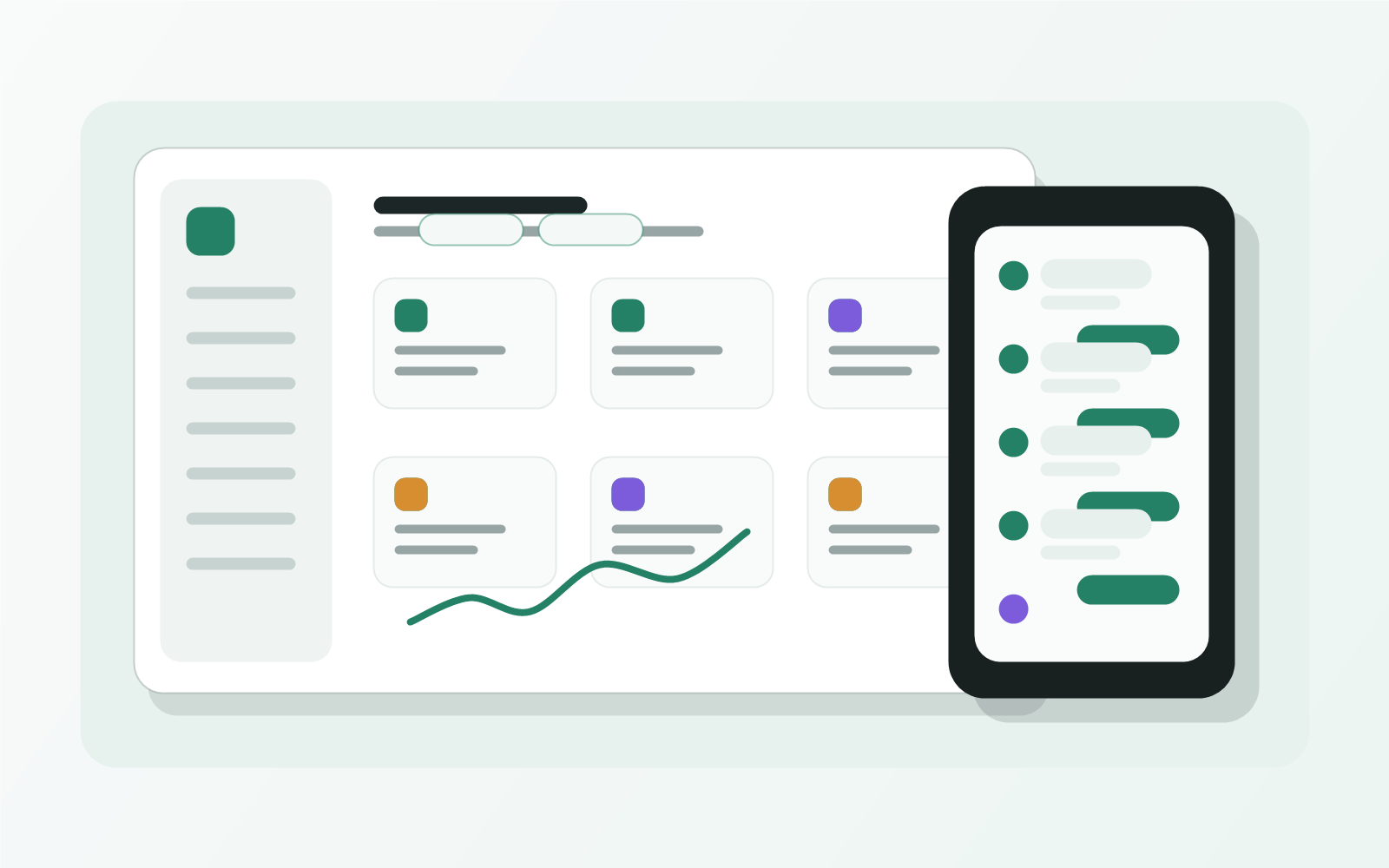 Flivy product dashboard preview showing automation and workspace controls